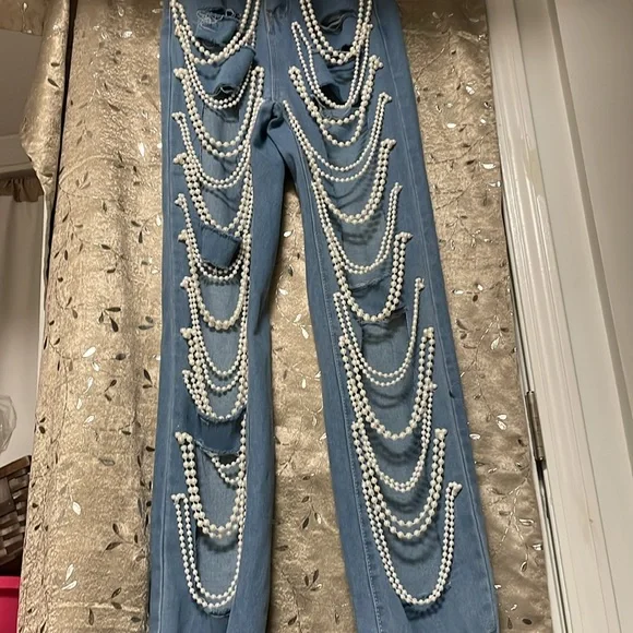 Pearl boutique grunge straight leg jean size S - Picture 2 of 7